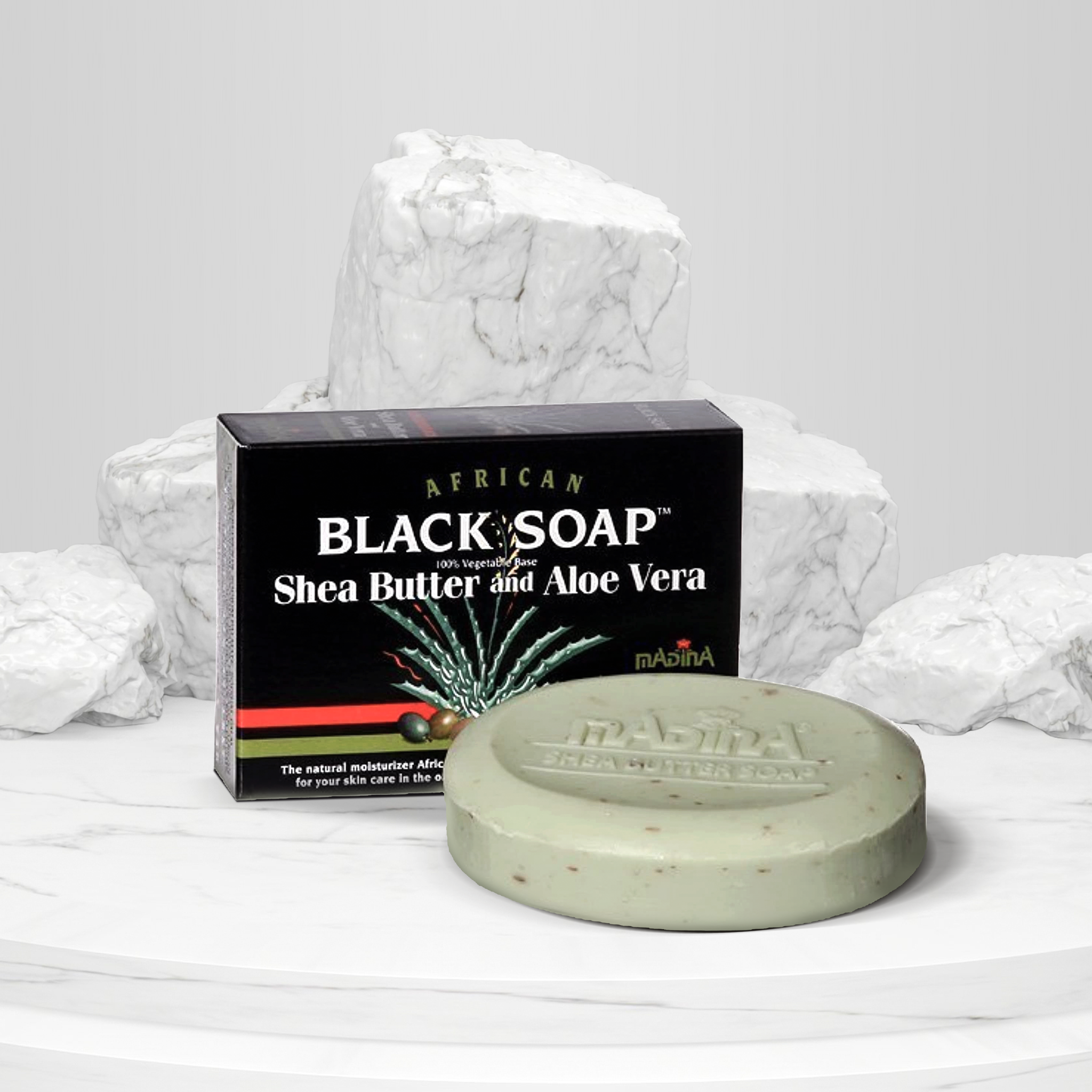 Black Soap with Shea Butter & Aloe Vera