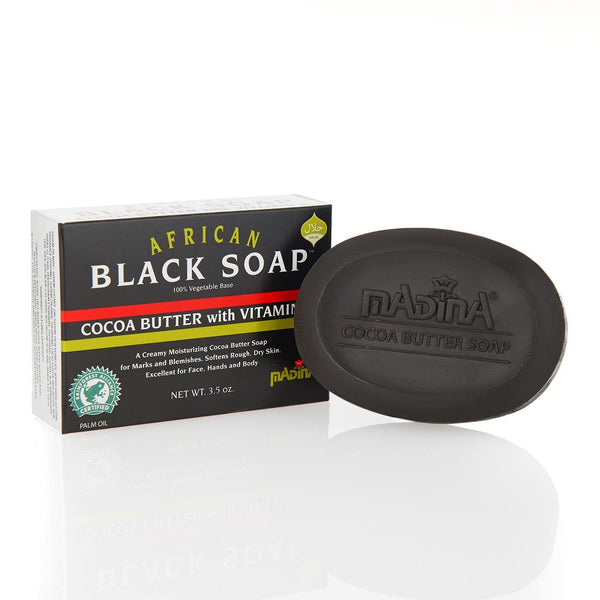 African Black Soap with Cocoa Butter