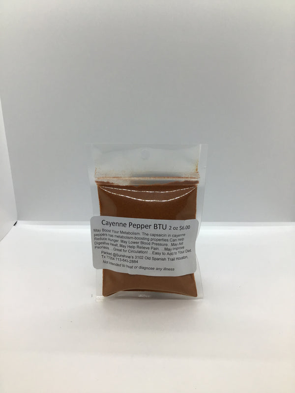 Cayenne Pepper BTU 2oz
